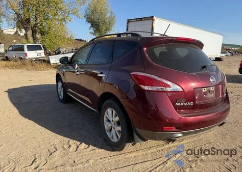 2012 Nissan Murano Sl z USA, uszkodzony, nr VIN JN8AZ1MWXCW206088